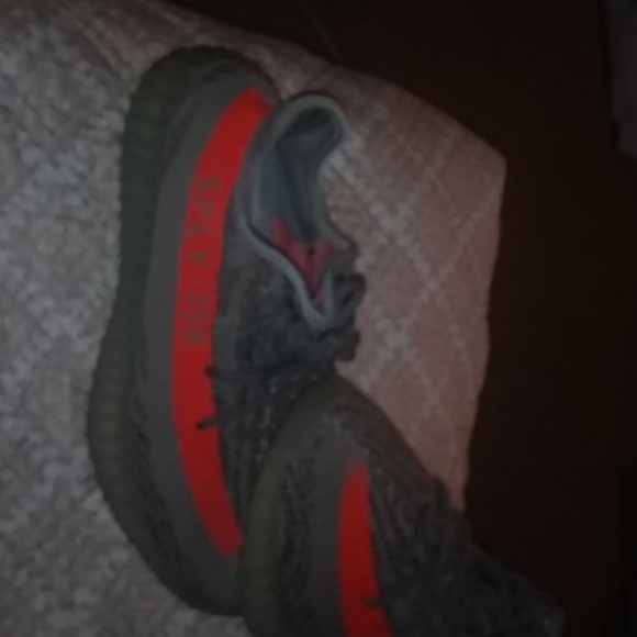 Yeezy\'s sply-350 grey and orange main image 6
